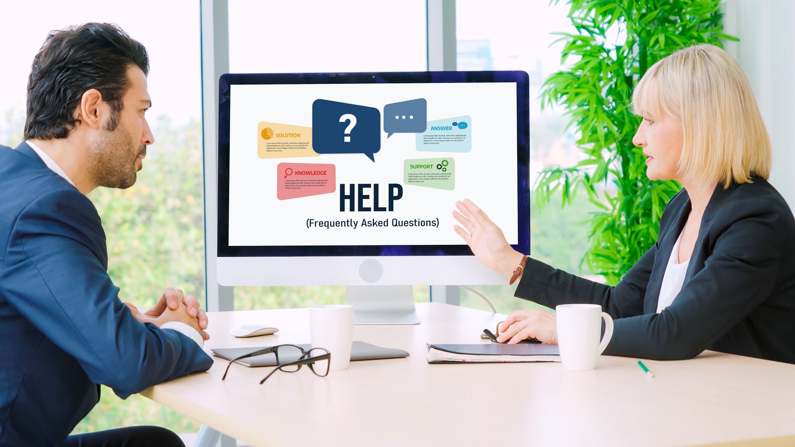 Lista de perguntas frequentes organizadas por categoria